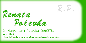 renata polevka business card